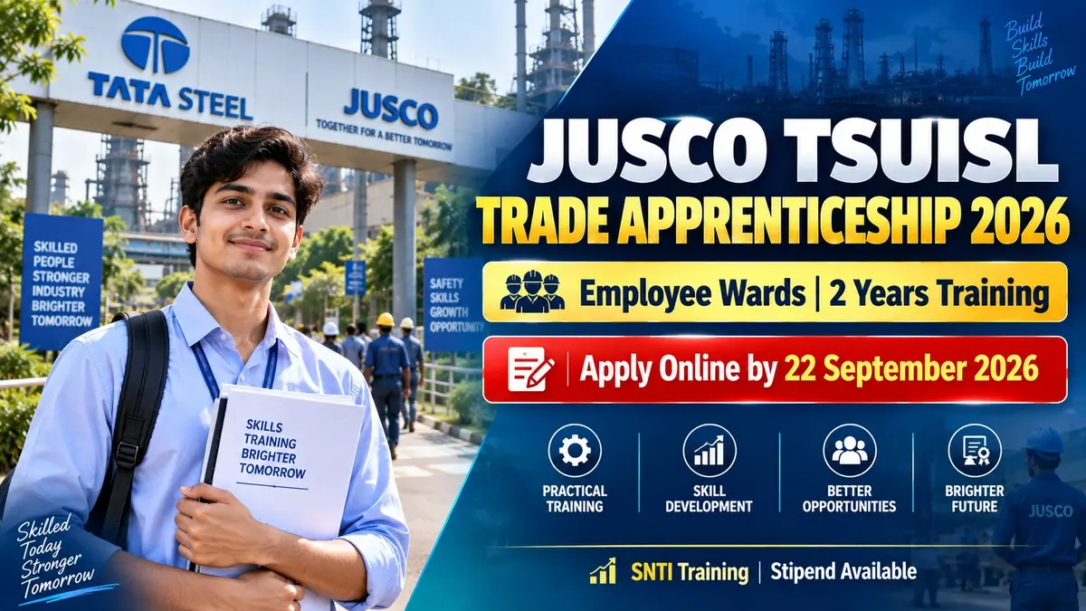 JUSCO TSUISL Trade Apprenticeship 2026