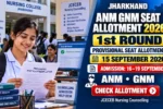 Jharkhand ANM GNM Seat Allotment List 2026