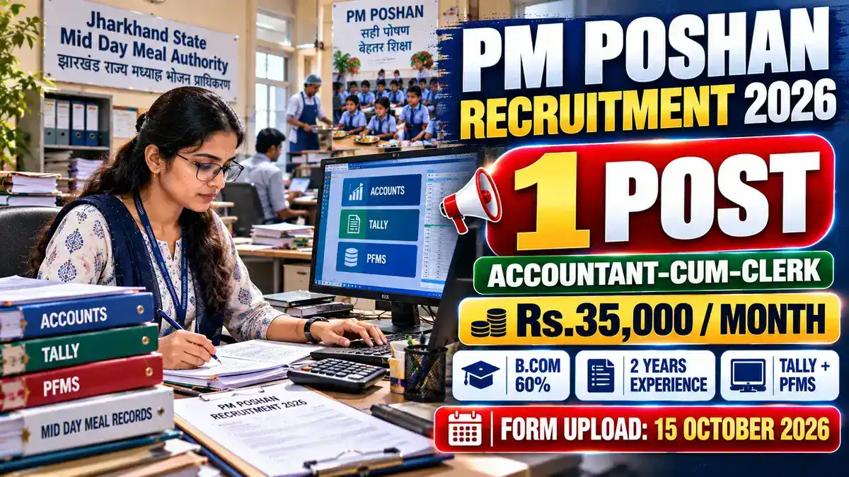 Jharkhand PM POSHAN Recruitment 2026