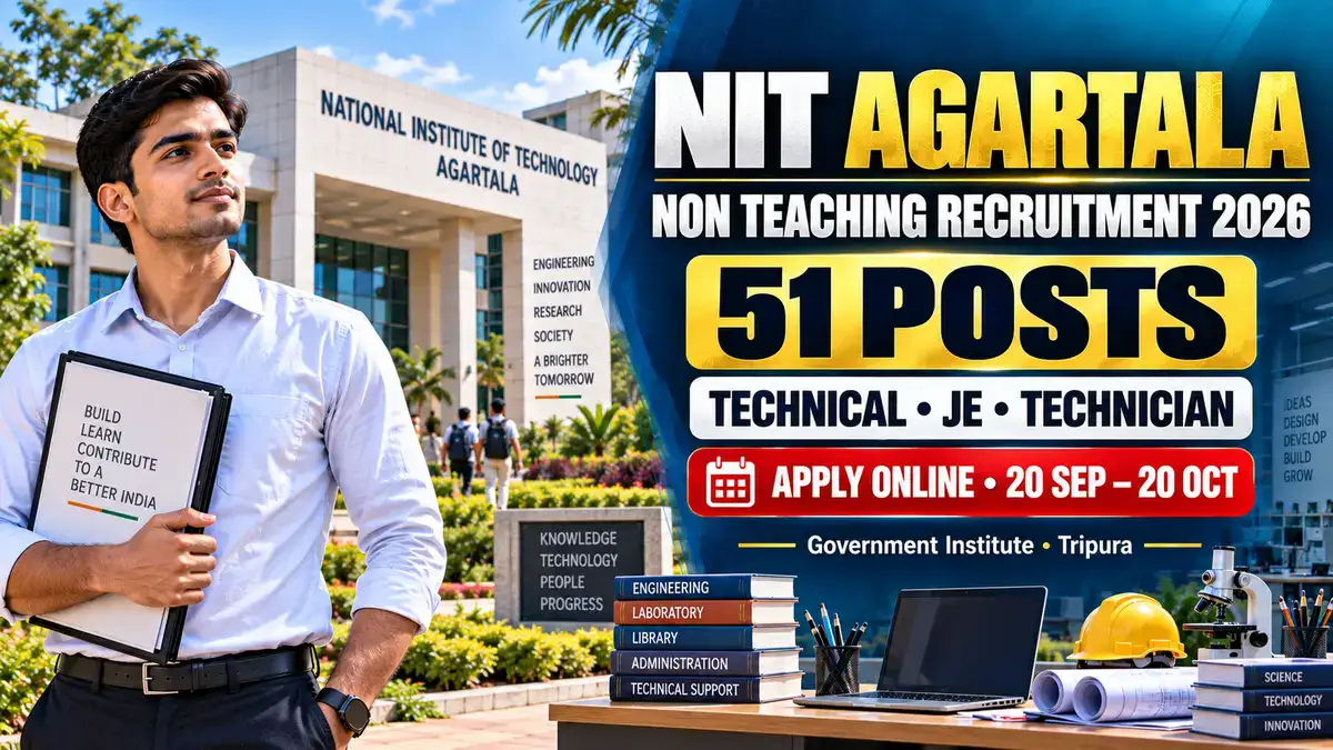 NIT Agartala Non Teaching Recruitment 2026