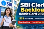SBI Clerk Backlog Admit Card 2026