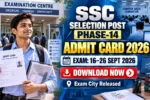 SSC Selection Post Phase-14 Admit Card 2026