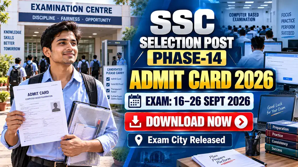 SSC Selection Post Phase-14 Admit Card 2026