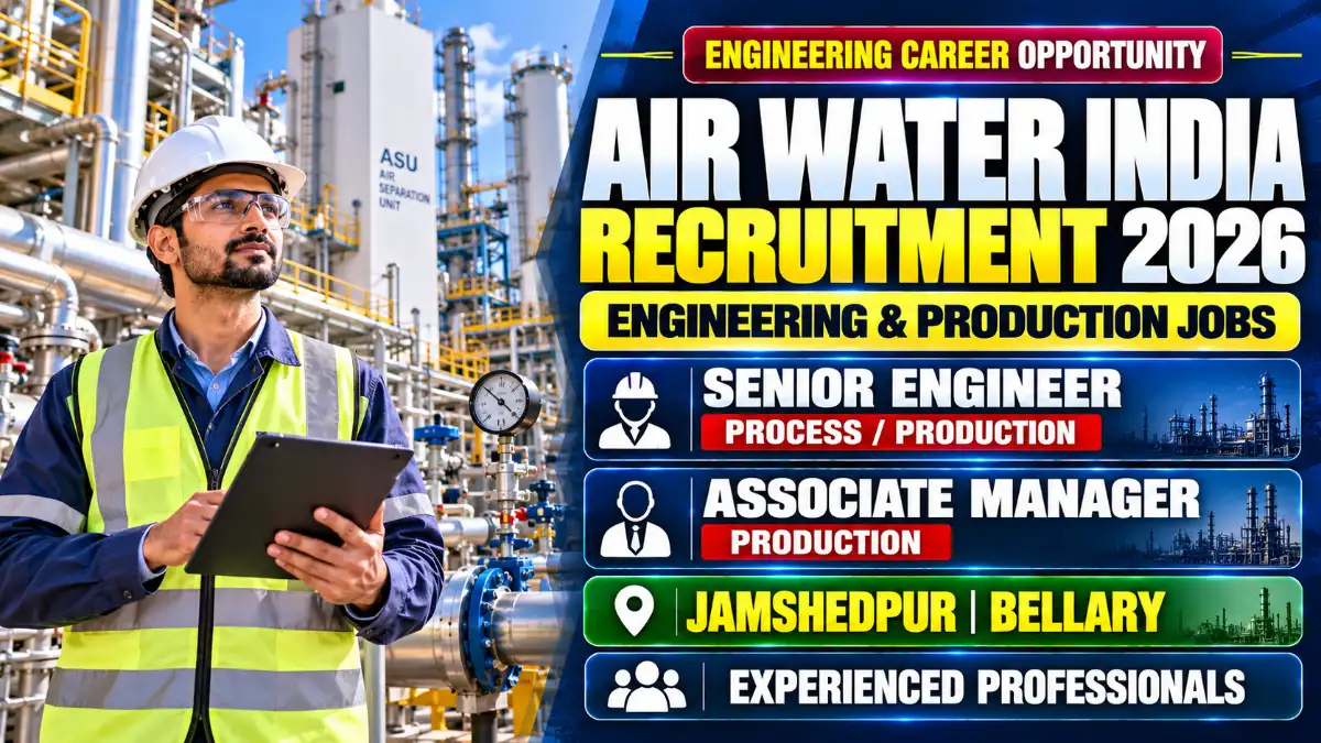 Air Water India Recruitment 2026