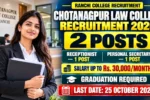 Chotanagpur Law College Recruitment 2026