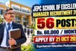 JEPC School of Excellence Manager Recruitment 2026