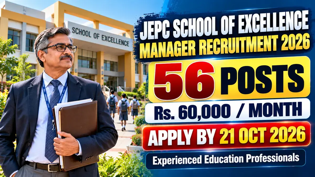 JEPC School of Excellence Manager Recruitment 2026