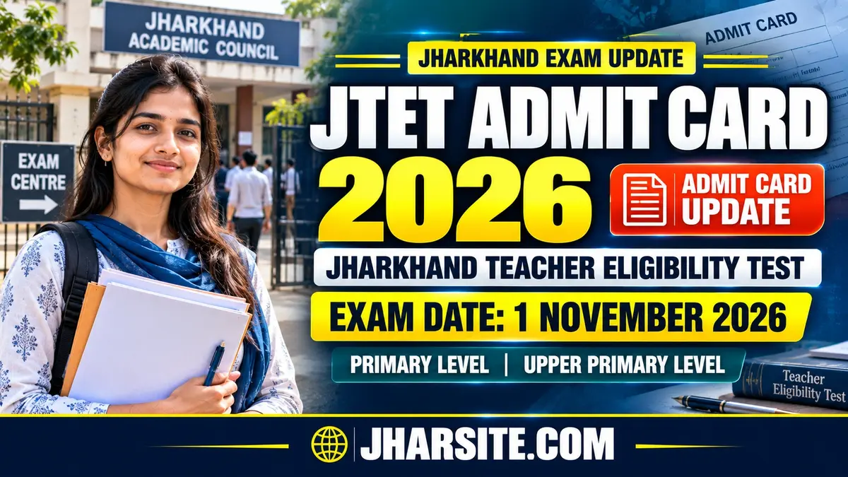 JTET Admit Card 2026