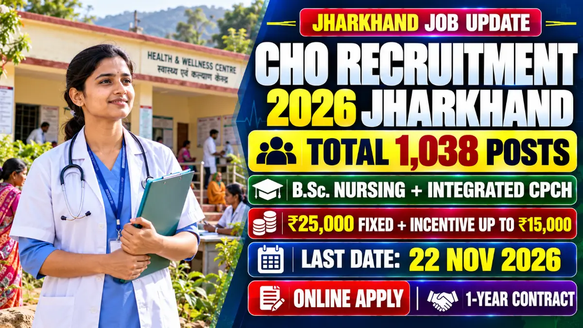 Jharkhand CHO Recruitment 2026