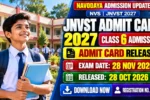 JNVST Admit Card 2027