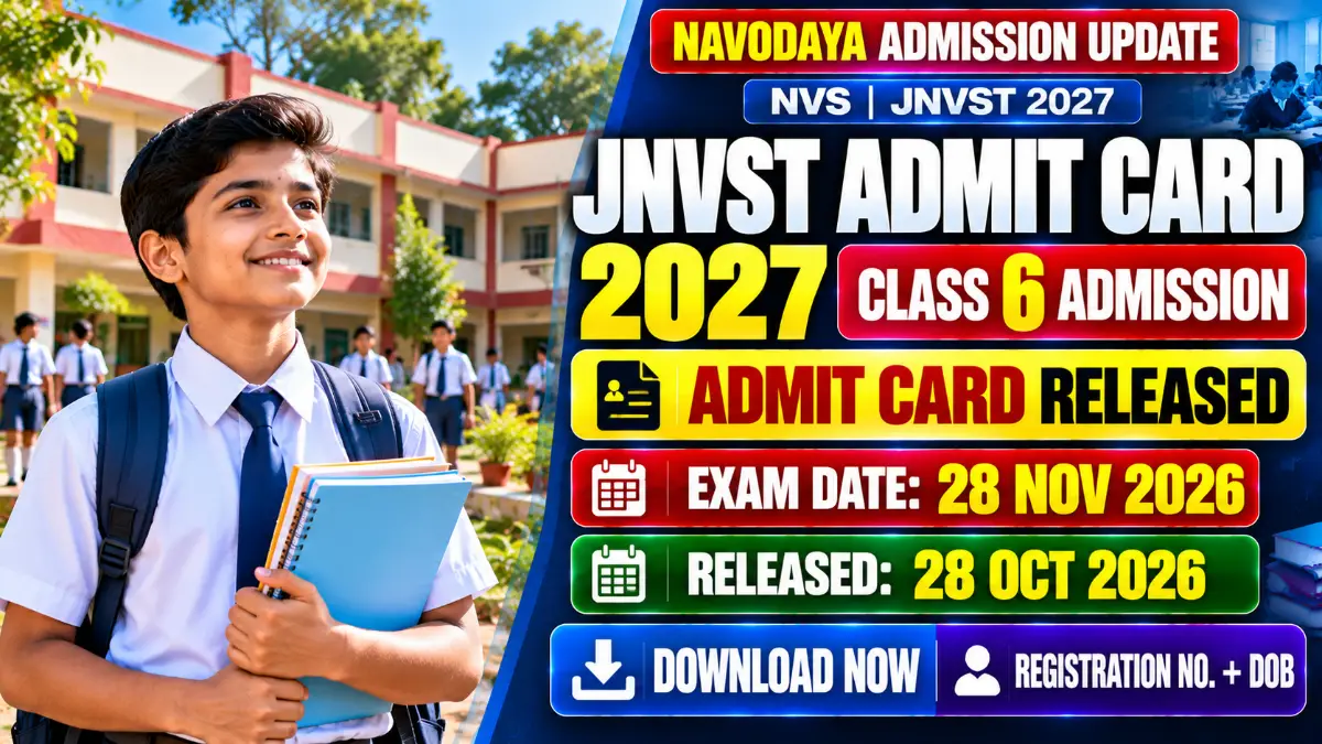 JNVST Admit Card 2027