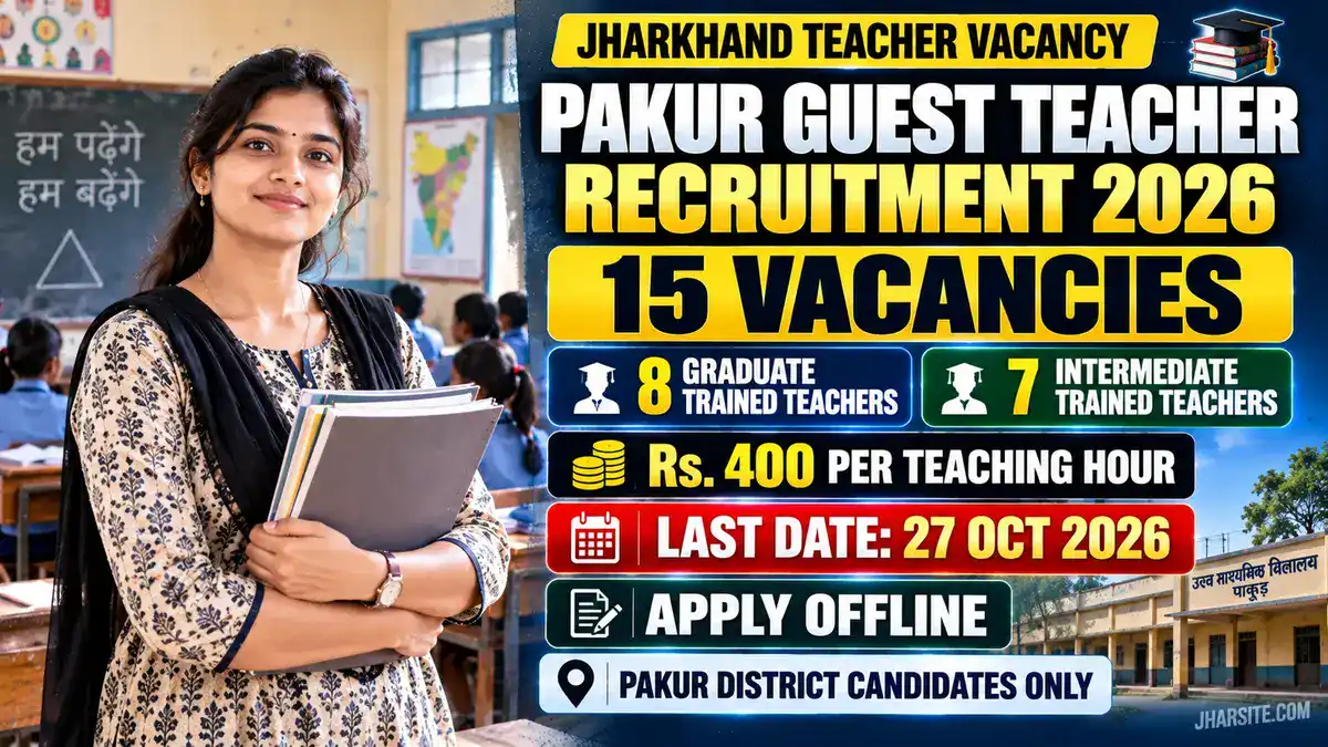 Pakur Guest Teacher Recruitment 2026