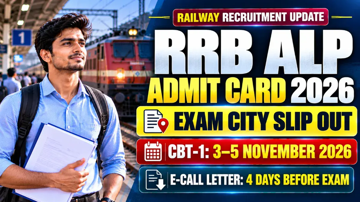 RRB ALP Admit Card 2026