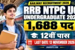 RRB NTPC Undergraduate Recruitment 2026